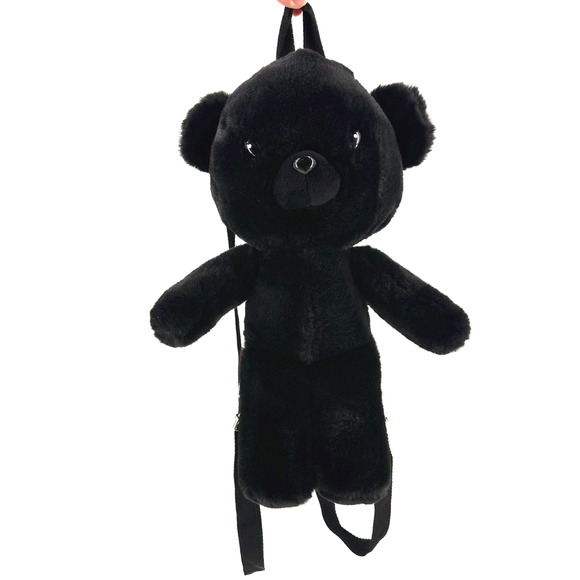 Bioworld Teddy Bear Backpack Black Adjustable Unisex Festival Cosplay Kidcore - Picture 1 of 7